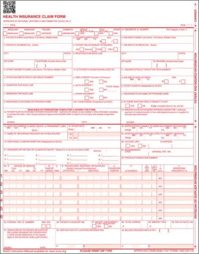 CMS-1500 FORMS